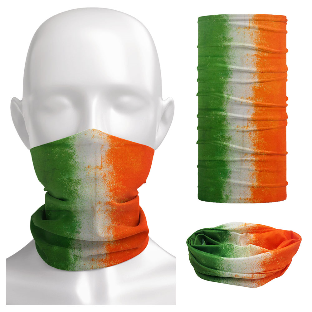 Running Gear Youtube - Irlanda Flag Printed Face Mask Bandana