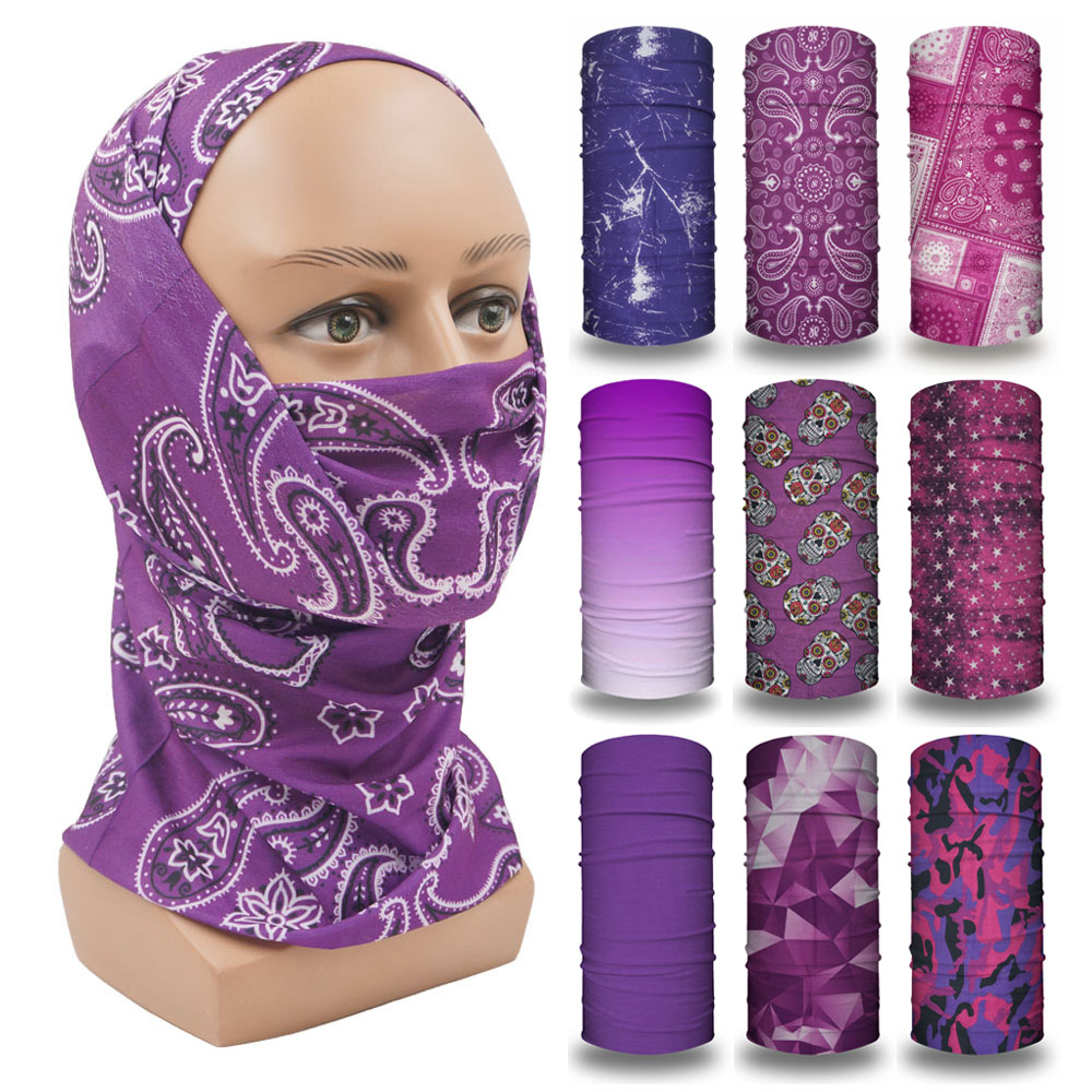 Running Gear Youtube - Passamontagna viola da donna che corre