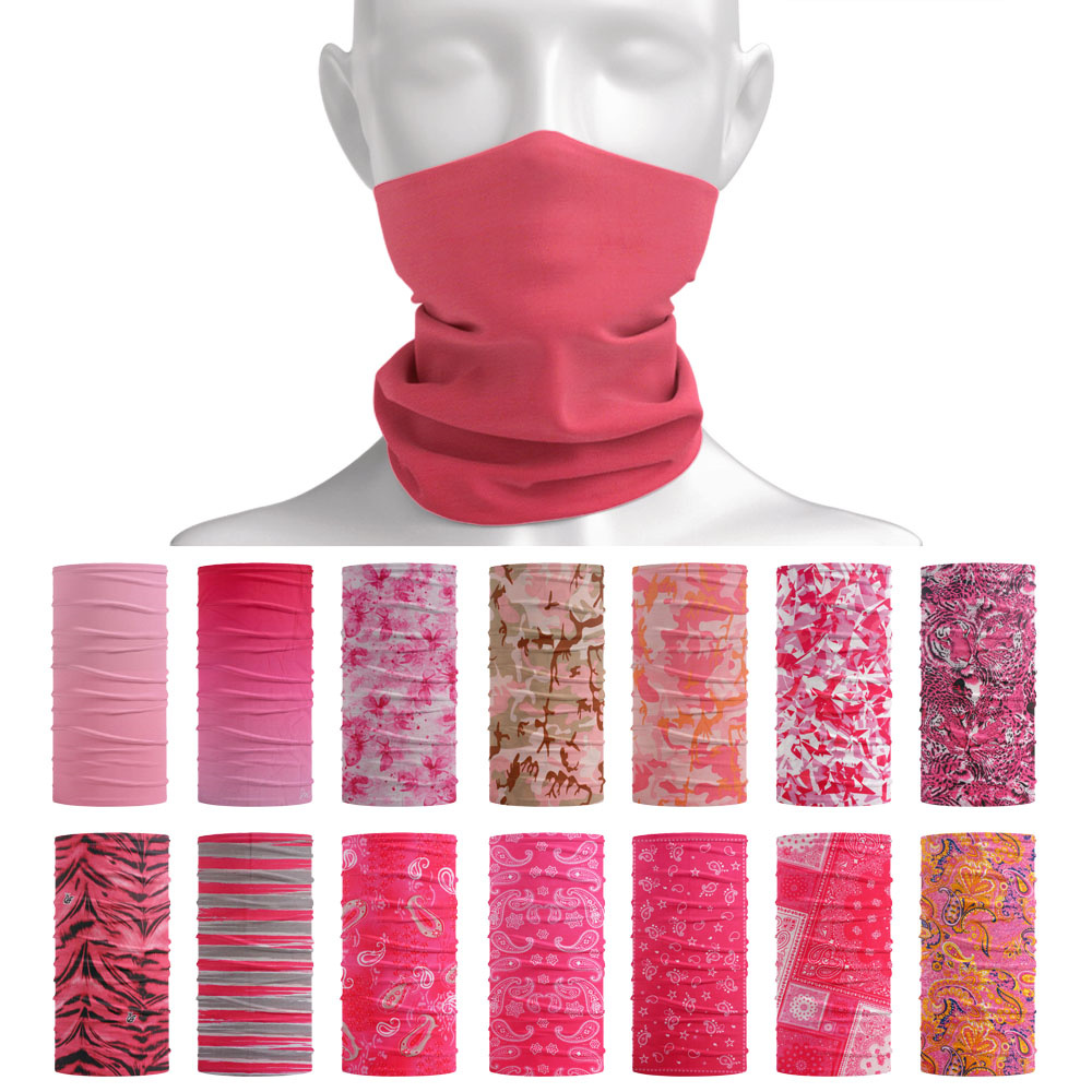 Running Gear Youtube - Bandana da esterno rosa senza cuciture
