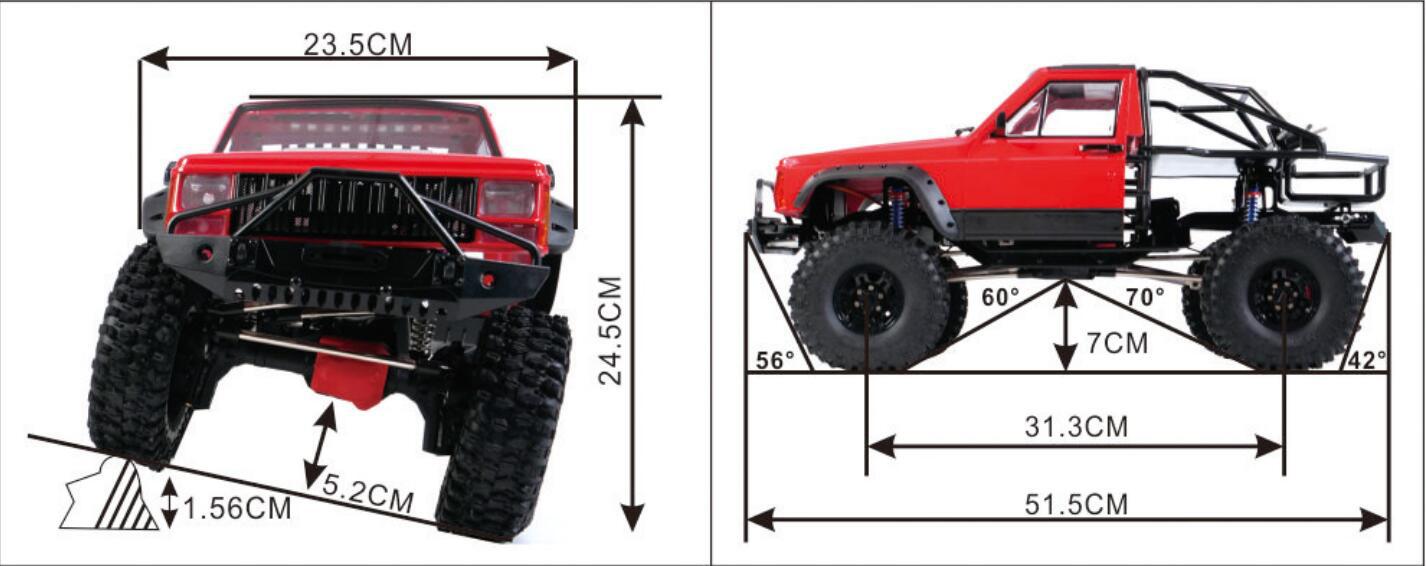 Axing RC Crawler, Cherokee Roc - Running Gear In A Car recensione e prezzo