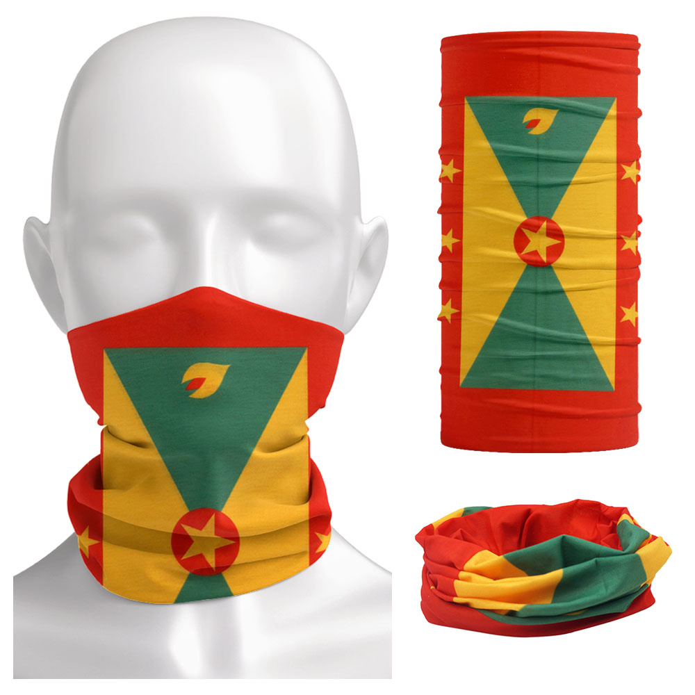 Grenada Flag Pattern Face Band - Running Gear Youtube recensione e prezzo